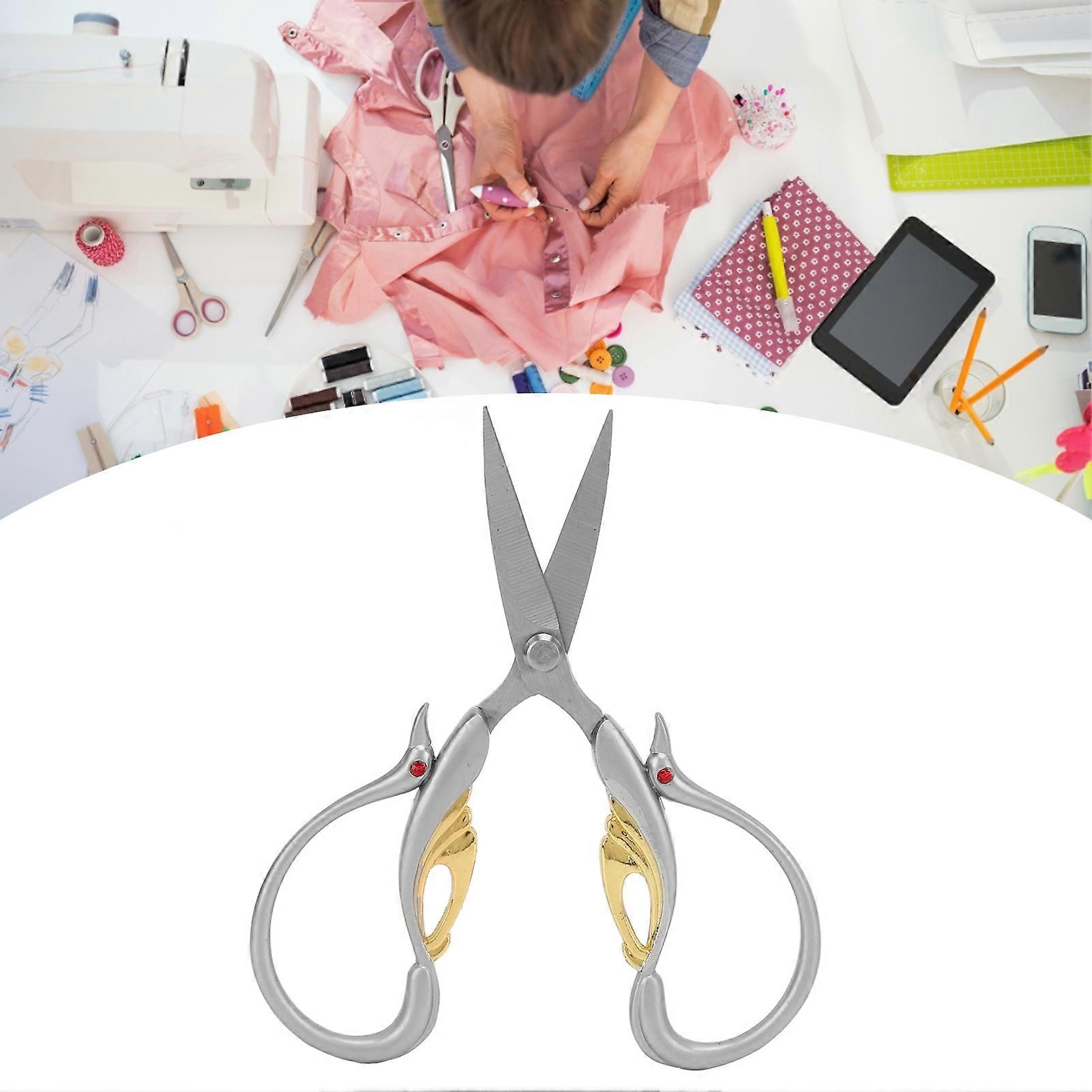 Craft Scissors Vintage Style Stainless Steel High Sharpness Time Saving Wide Application Vintage Scissors for Crafts DIY
