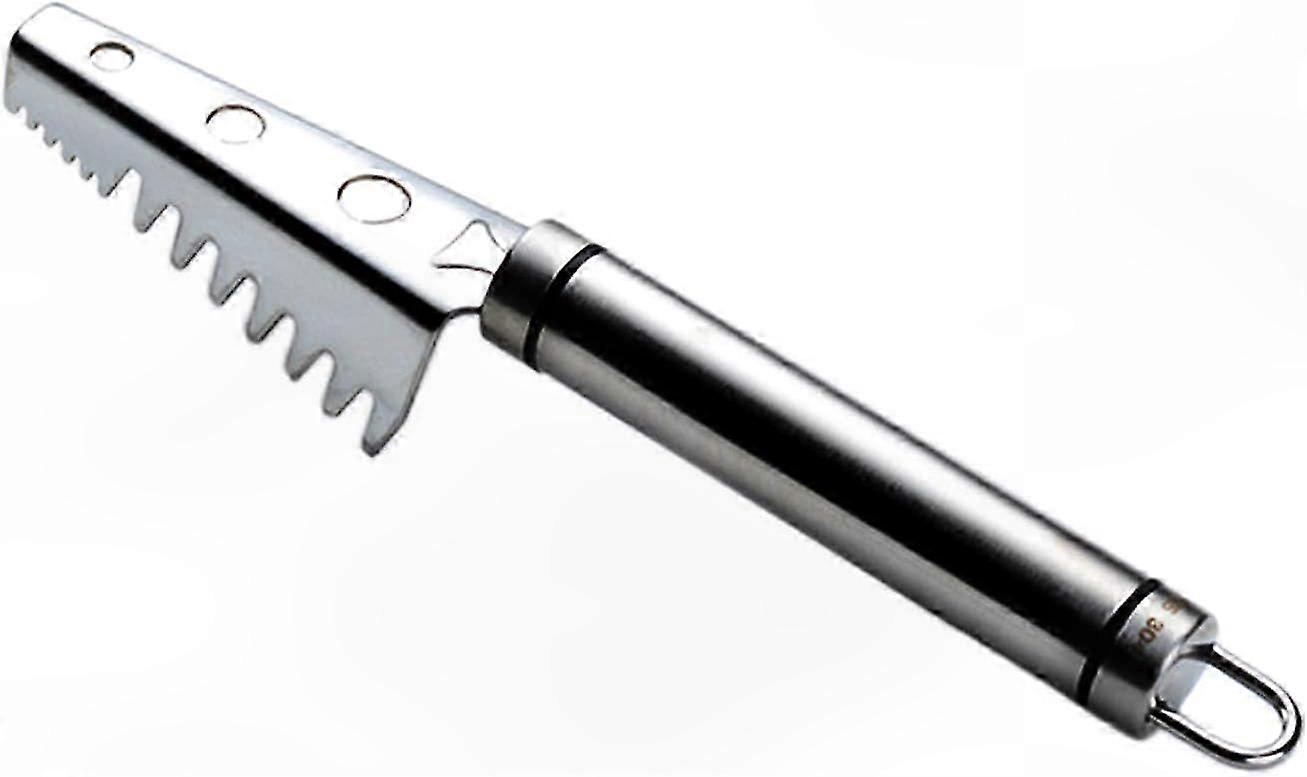 Stainless Steel Fish Scaler with Sawtooth Design for Easy Cleaning and Scaling (2-Pack)