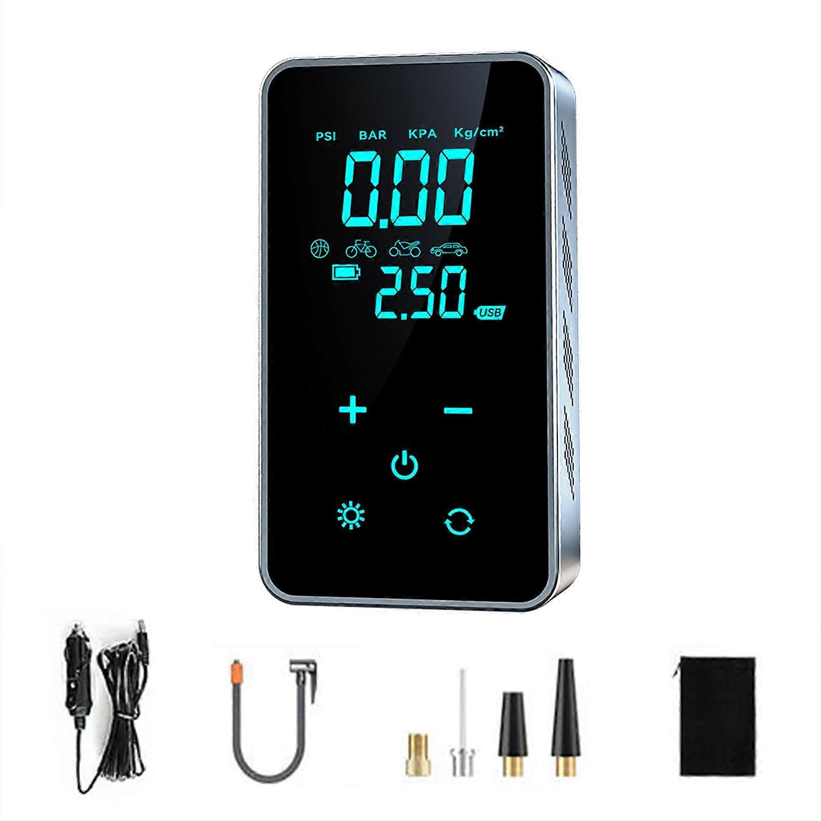 Sibomtex ST-9616A Full-Touch-Screen Vehicle-Mounted Air Pump Portable Electric Tire Inflator For Automobiles