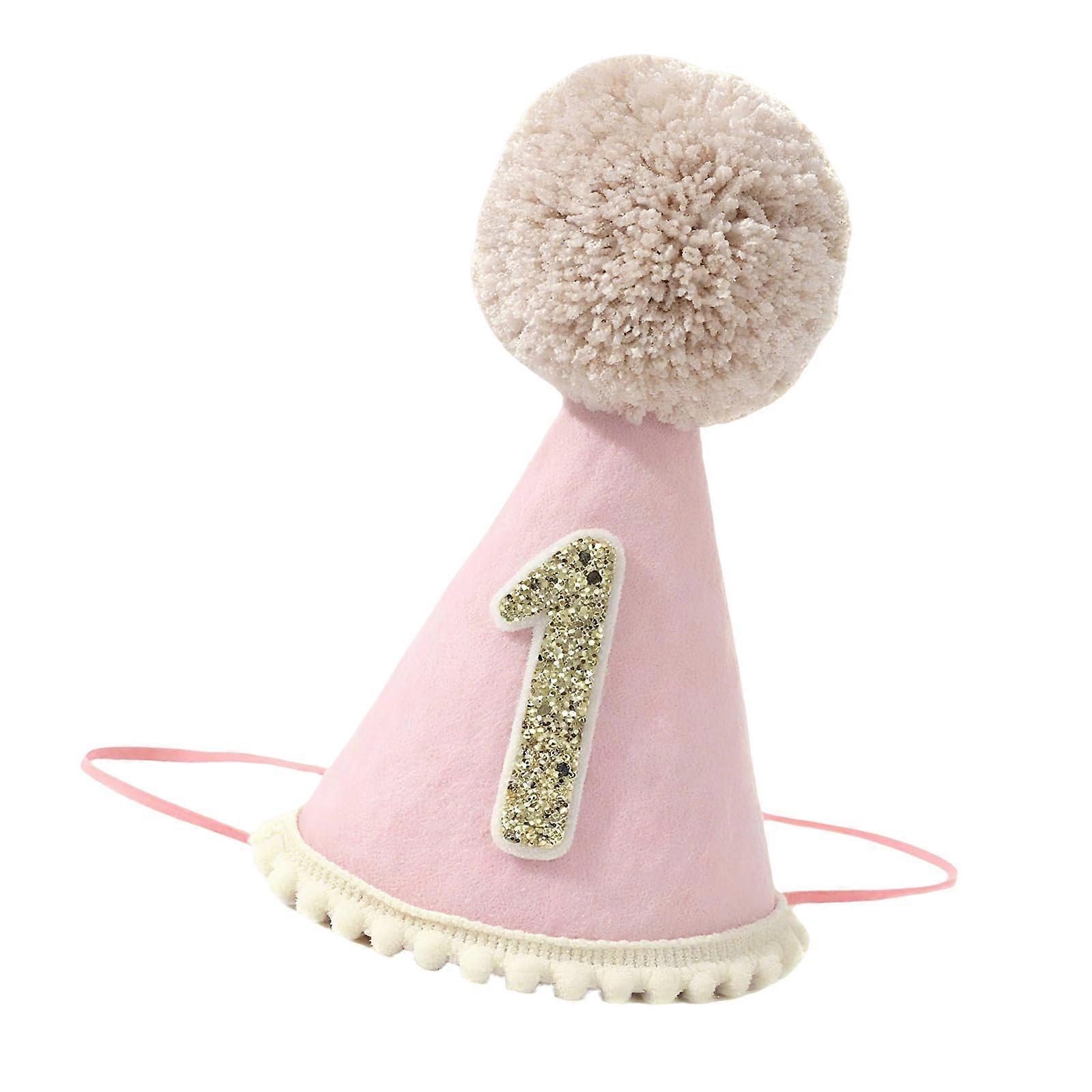 1st Birthday Hat for Baby Girls and Boys – Handmade Boho Cone Cap, Ideal for Cake Smash and Party Photo Props