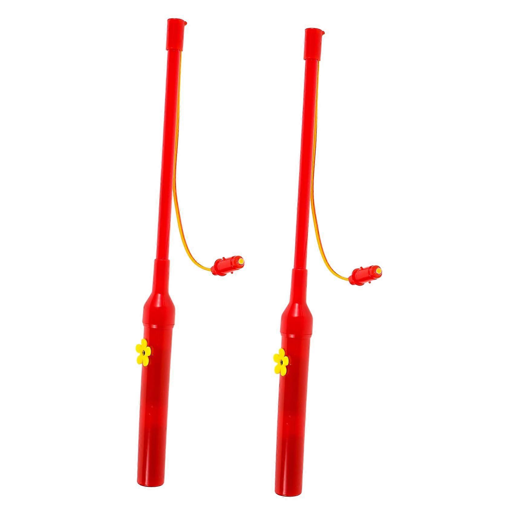 2pcs LED Lantern Stick Plastic Rods for Crafts Lightweight Handheld Lights for Festivals Parties and Celebrations Eye Catching Illumination