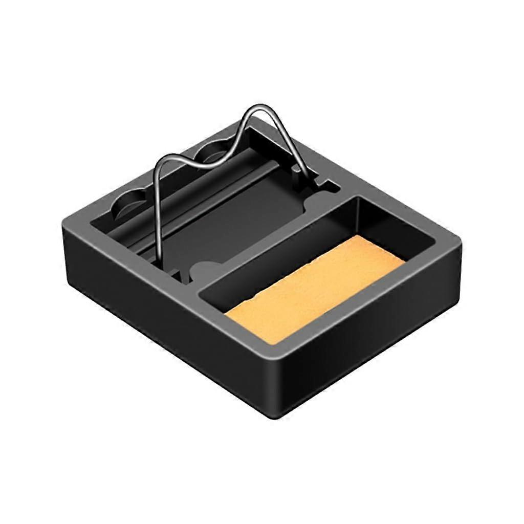 Soldering Iron Holder Soldering Iron Stand Spring Holders Solder with Cleaning Sponge for Electronics Ref: 3242