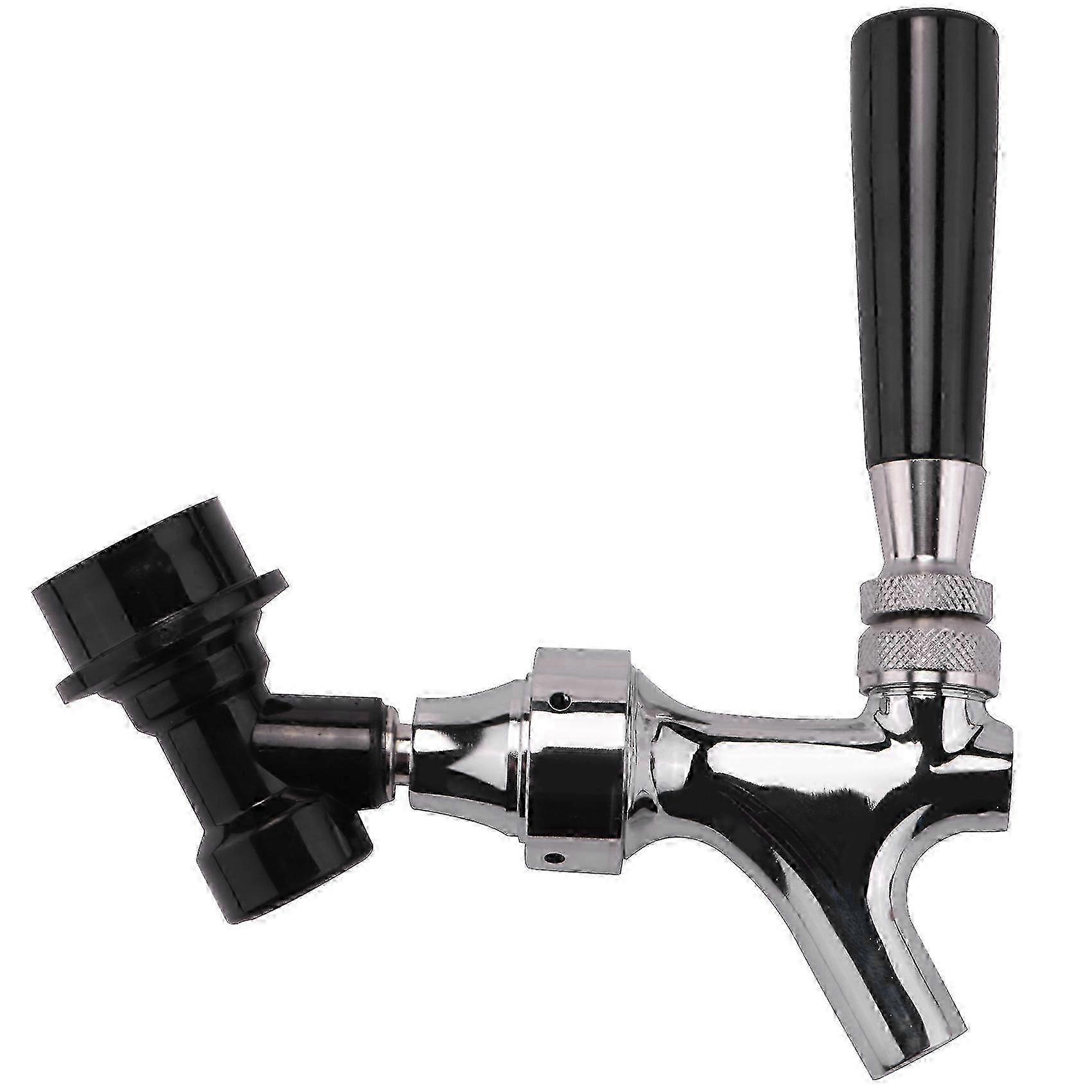 Ball Lock Beer Faucet Kit για Homebrew &; Cornelius Keg, ταιριάζει Picnic Party Tower - Μαύρο/Ασημί