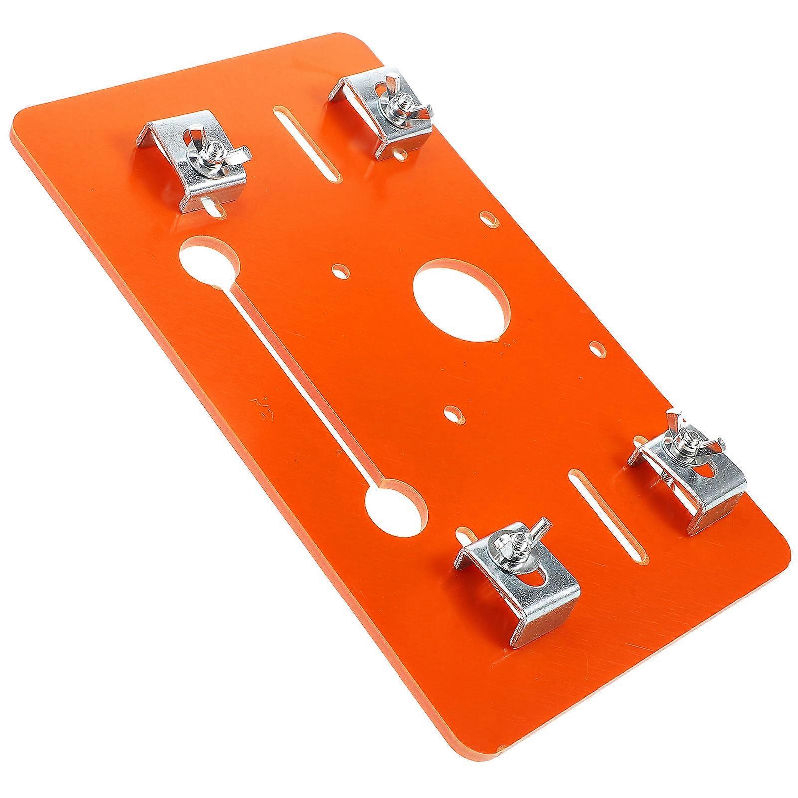 Woodworking Positioning Tool Circular Saw Base Plate Cutting Machine Compatible Gardening Projects Orange Material Dust Protection 1 Set