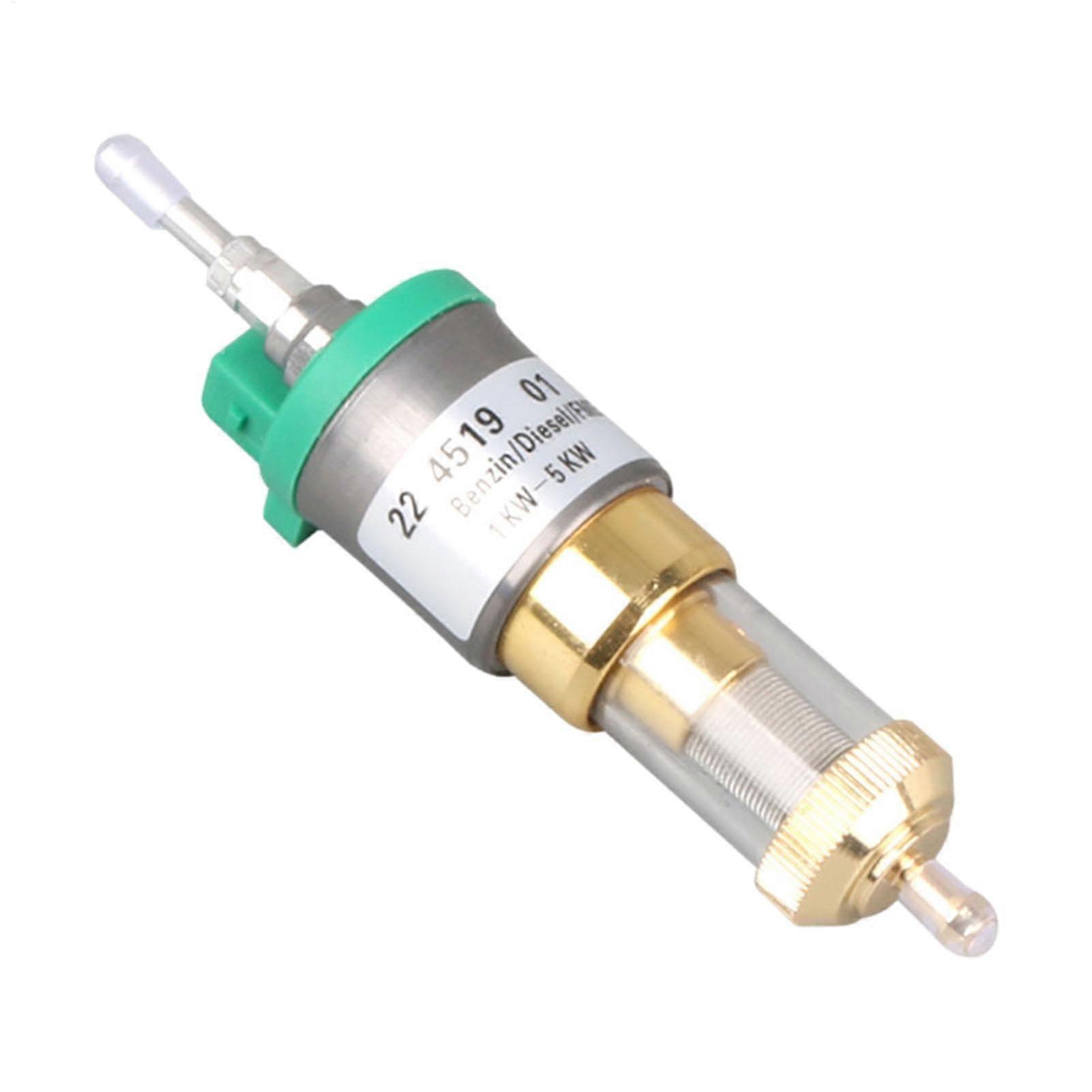 Parking Heater Oil Pump, Quiet Auto Dosing With Oil Filter, 24V D-Type Silent Green Head, 22ml, 1-5KW Air Heater, Pulse