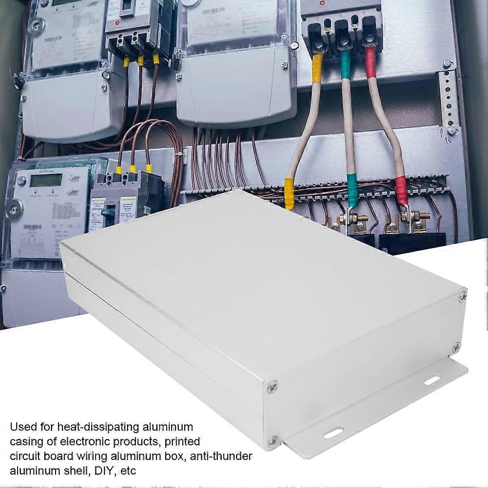 Split Type Aluminum Cooling Case 33x114x160mm Frosted Silver