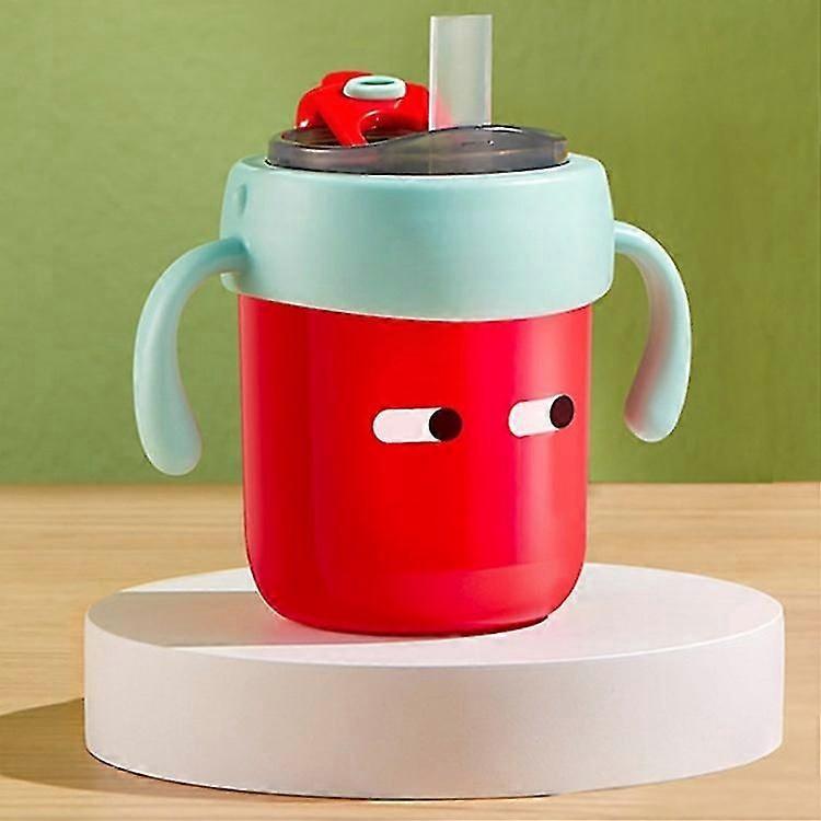 300ml Durable Stainless Steel Sippy Cup with Handles, Anti-Spill Design for Toddlers, BPA-Free and Portable