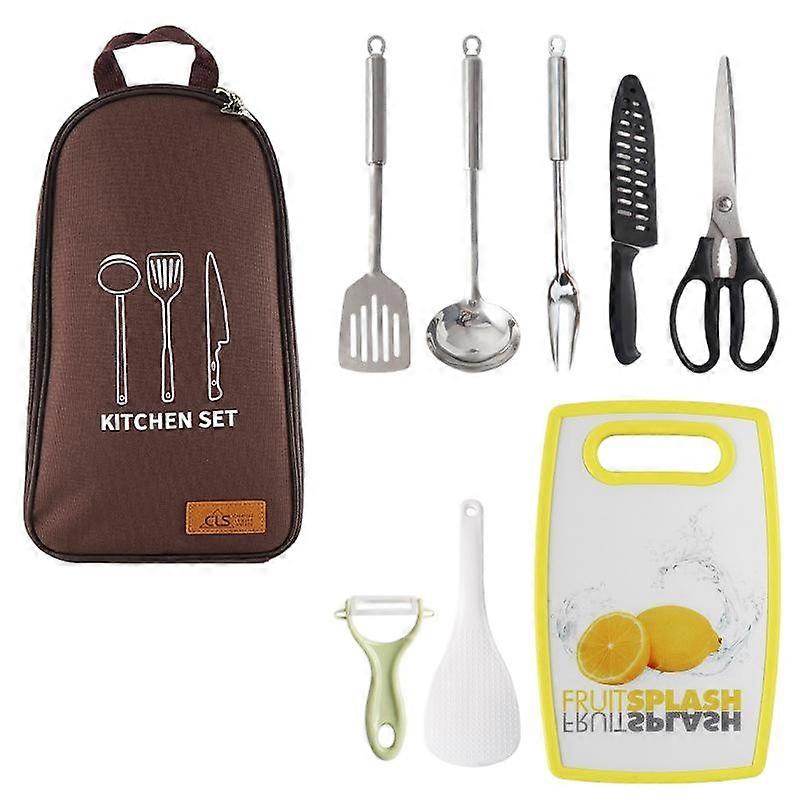 Outdoor cookware set, 1.2KG portable and windproof dual-use, with rich accessories suitable for multiple people