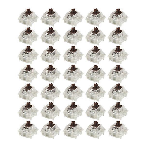 35 pcs SMD RGB Switch DIY Transparent Mechanical Keyboard Switch for Beginner Pro Brown Switch