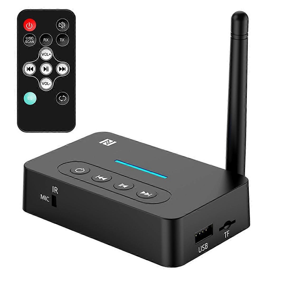 NFC Bluetooth Audio Receiver Transmitter USB TF Card Music Playback AUX to Audio Amplifier Stereo W