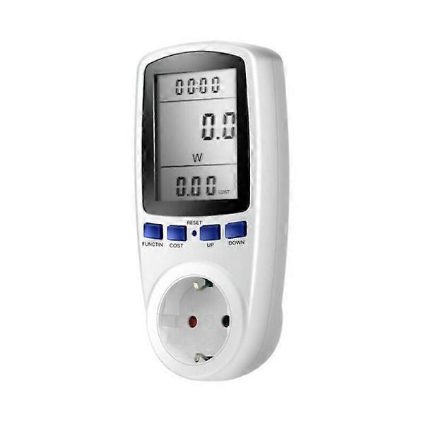 Power Meter Wattmeter Socket, Electricity Meter Socket with 7
