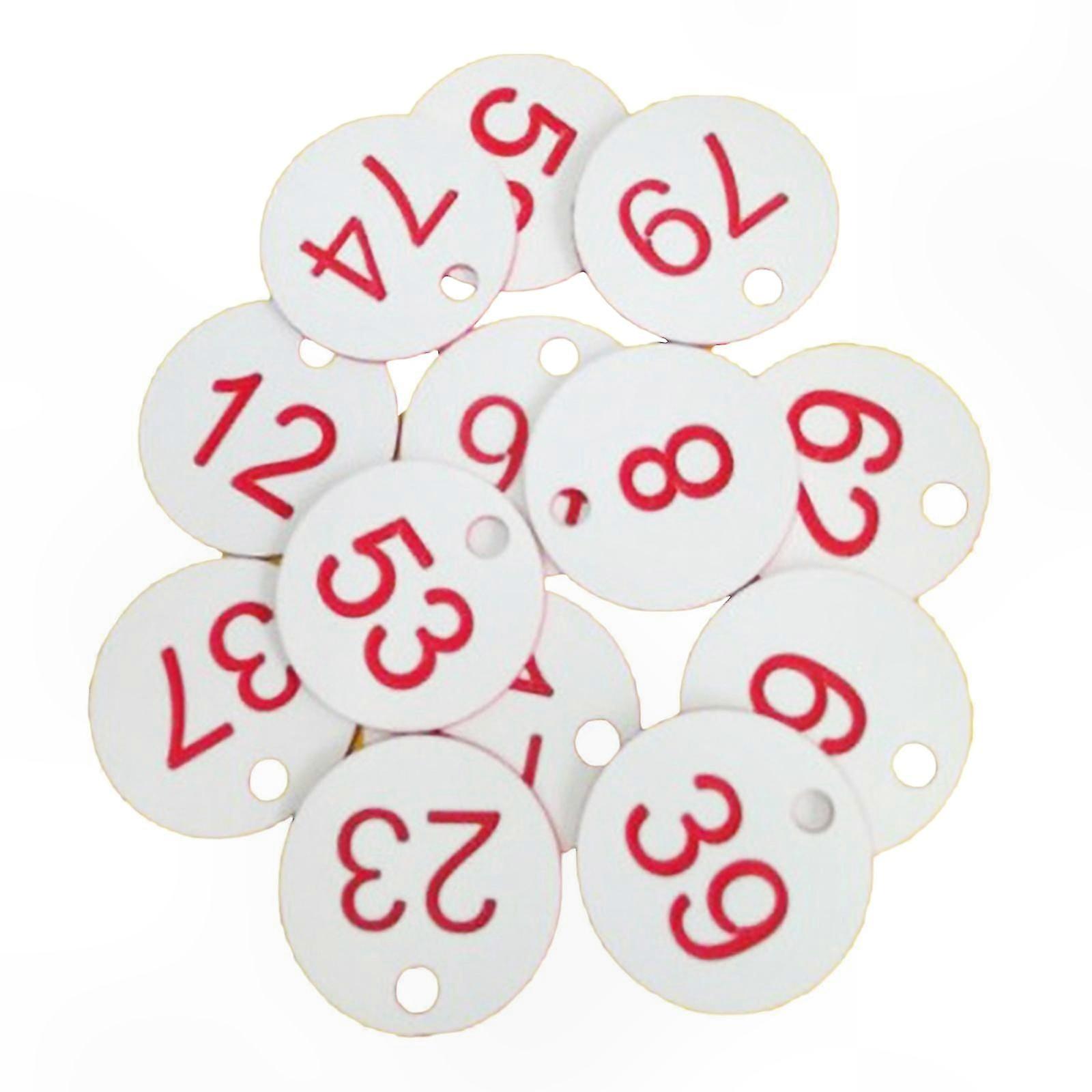 Numbered Clothing Tags for Labeling Hangers and Office Indexing 1-100 Count