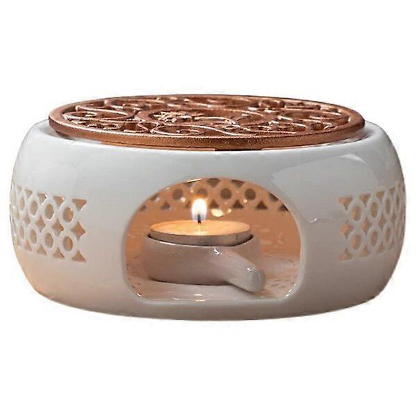 Candle heater, 14.8cm in diameter and 6.5cm in height
