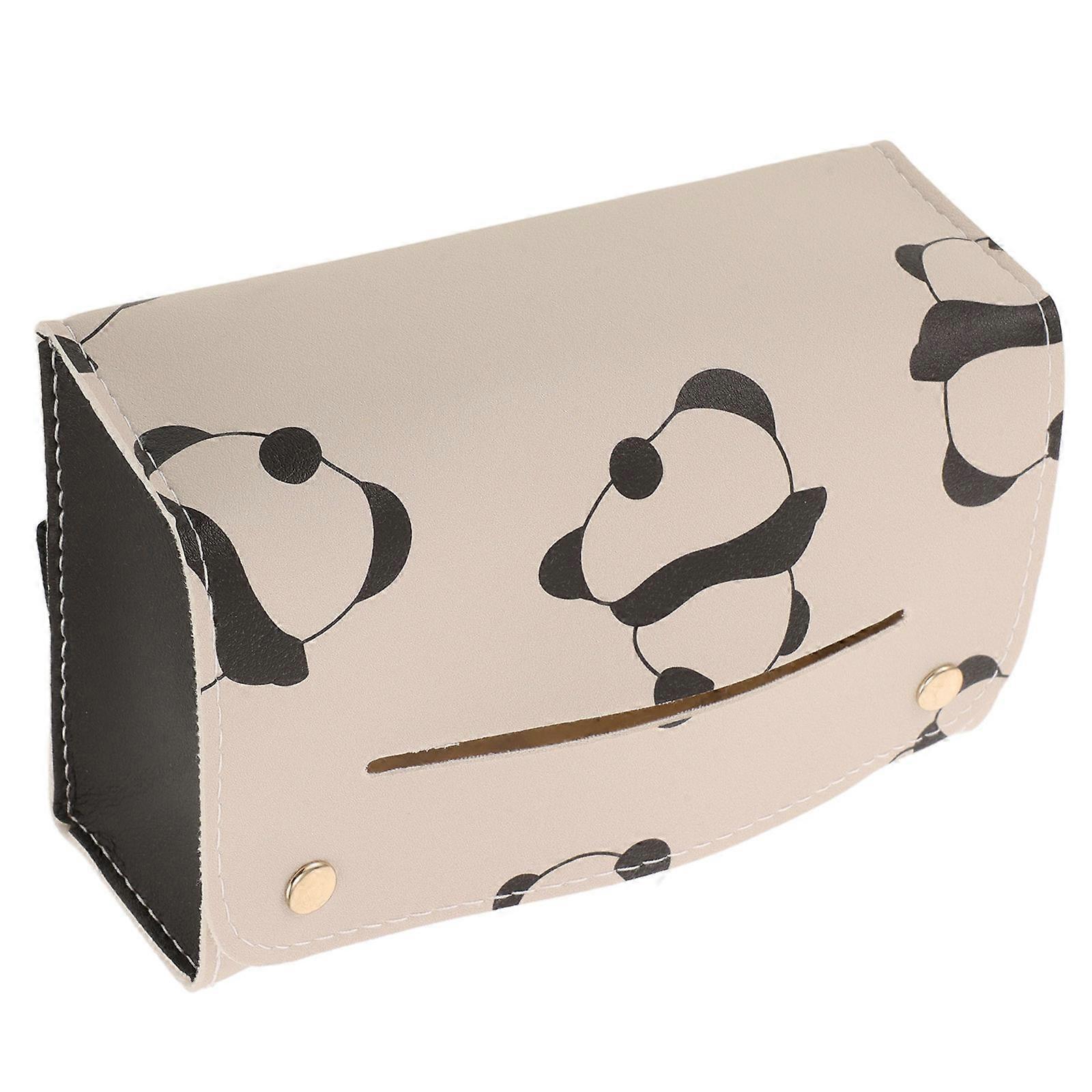 Stylish Multifunctional PU Car Tissue Box Holder with Cute Cartoon Design for Easy Access and Enhanced Aesthetic in Any Vehicle
