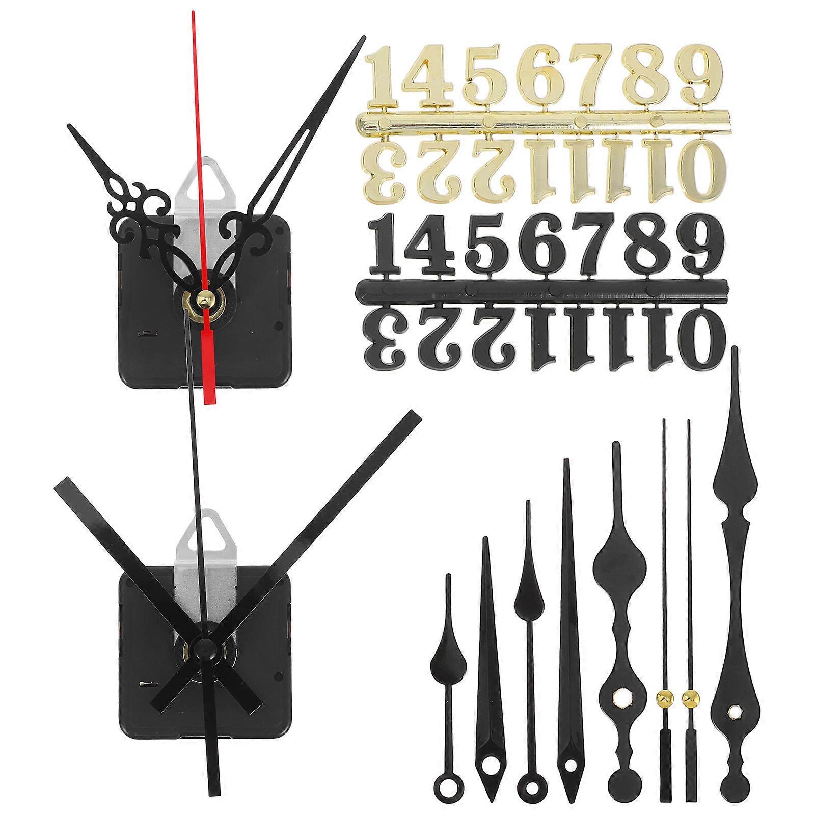 Clock Mechanism Silent Operation Clock Movement Replacement Kit 1Set
