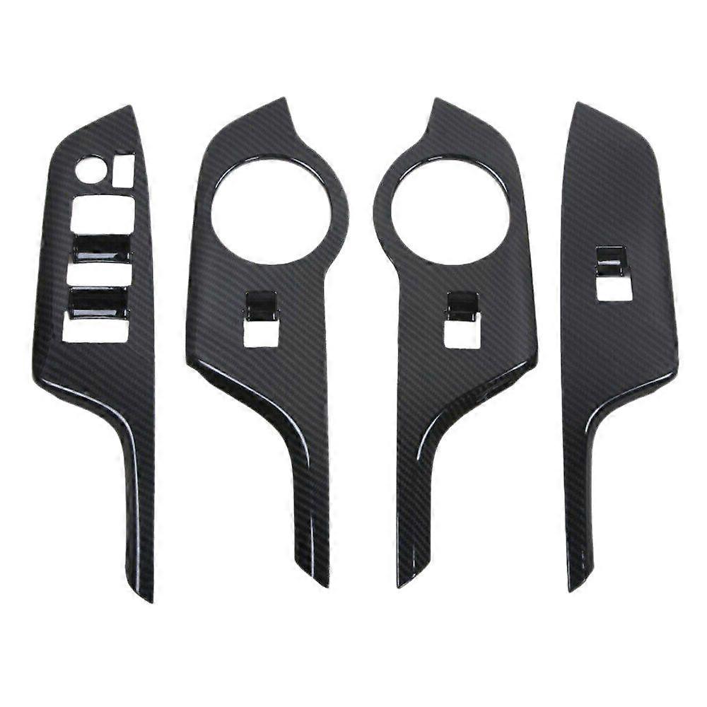 Carbon Fiber Style ABS Lift Switch Button Panel Cover Right Drive for C- 2016-2018