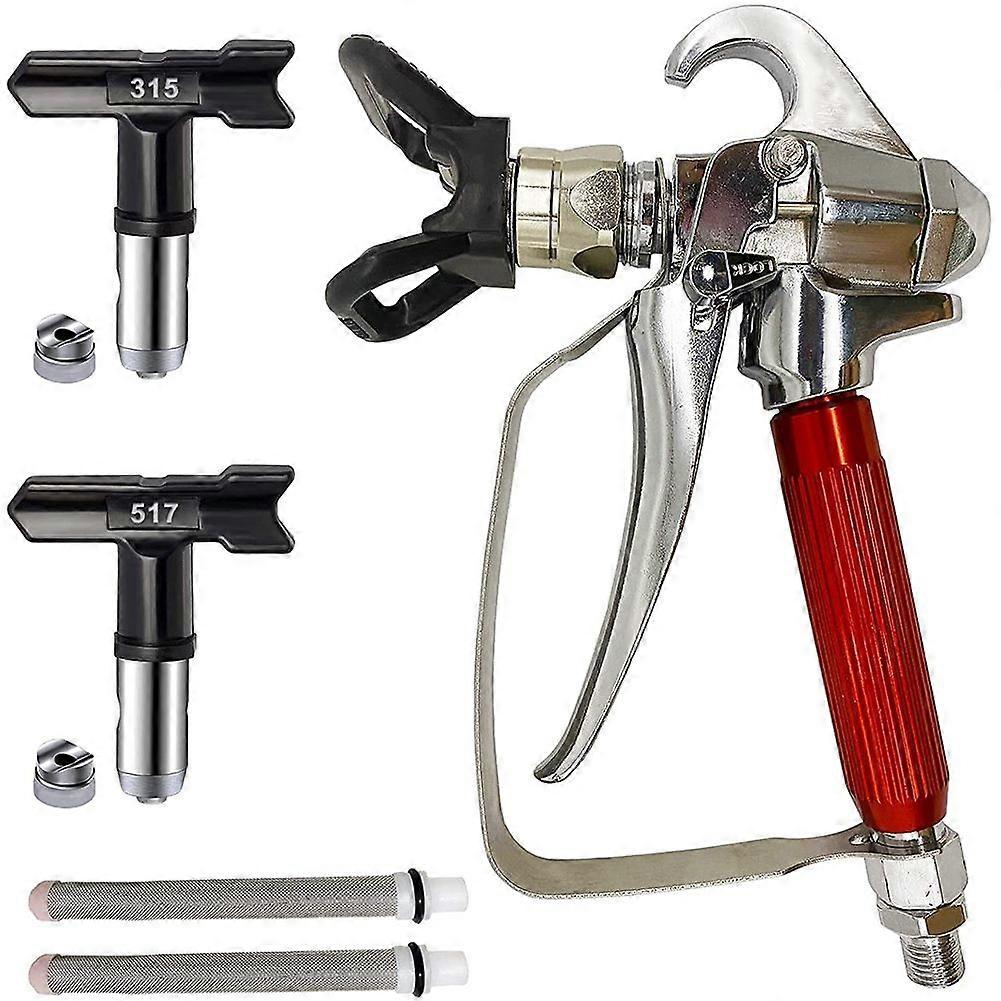Airless Paint Sprayer with 2Pcs Paint Spray Tip (315,517) and Nozzle + 2Pcs Airless Spray Filter fo