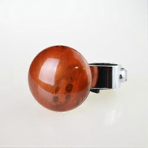 Wooden Steering Knob - Auxiliary Ball Steering Wheel Control Handle for Easy Vehicle Handling