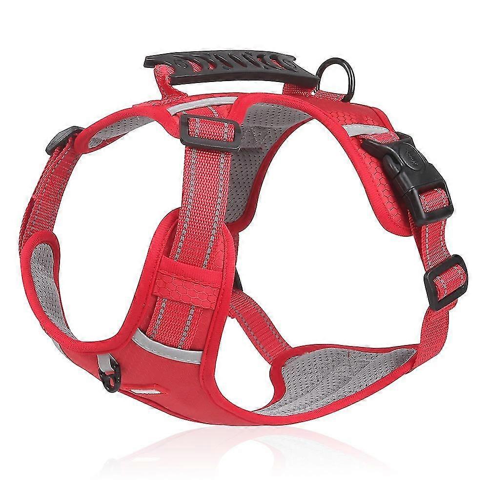 dog vest breathable harness with reflective handle for safety control