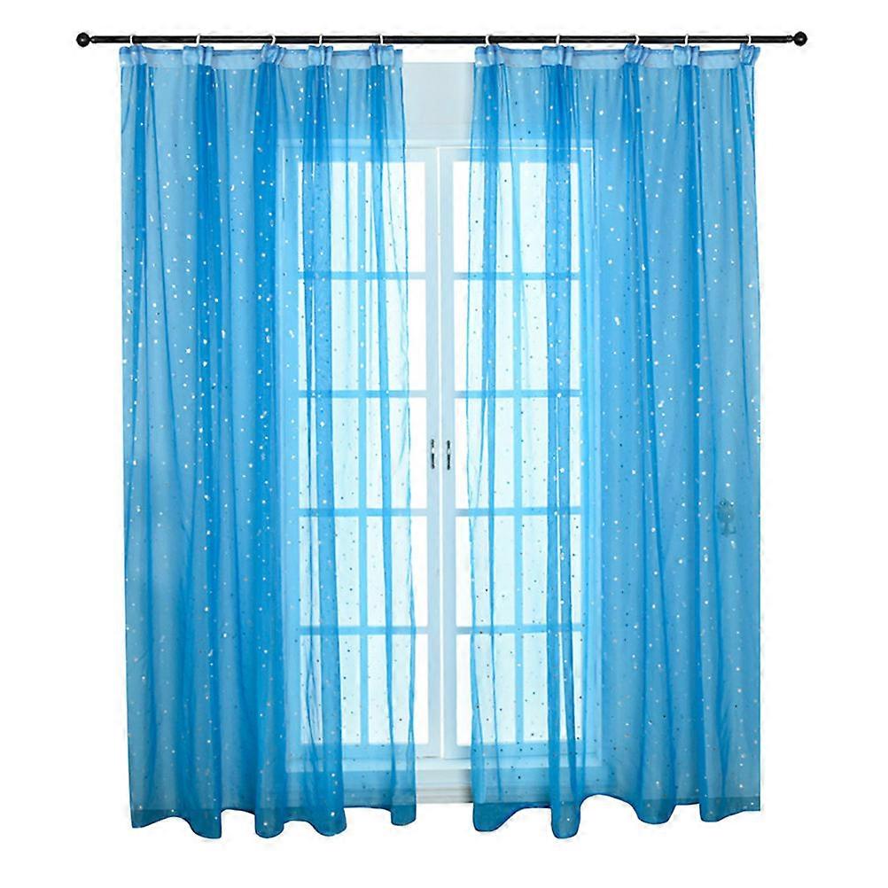 Blue Sheer Curtains for Window Use Window Curtain