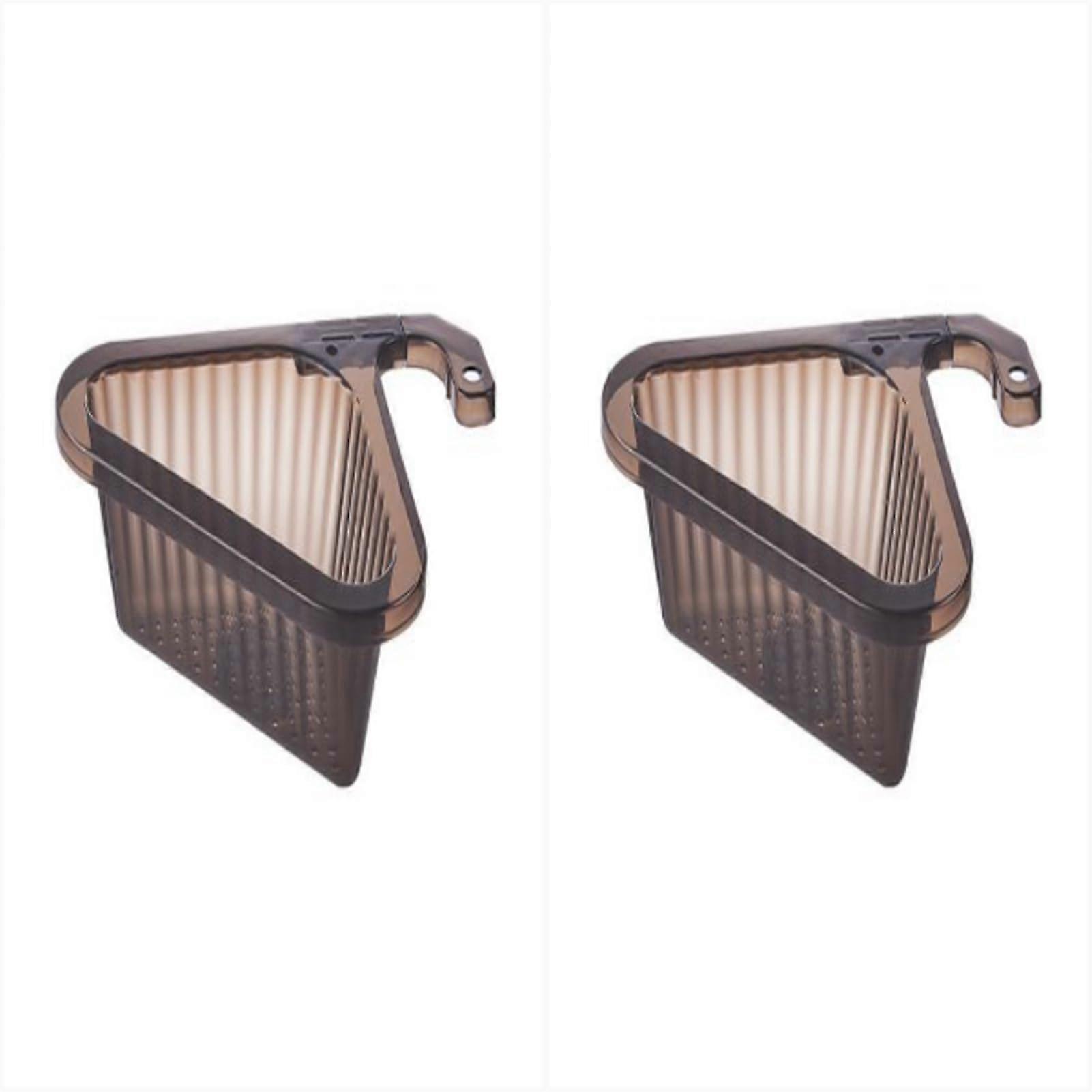 Fruit Drainer Basket Swan Triangular Sink Corner Strainer Hanging Filter Dish Drainer Pack Of 2