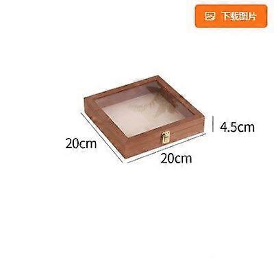 Butterfly Display Case: Square Entomology Specimen Box - Wooden Shadow Box with Clear Top - Vintage Insect Preservation for Collections & Home Decor