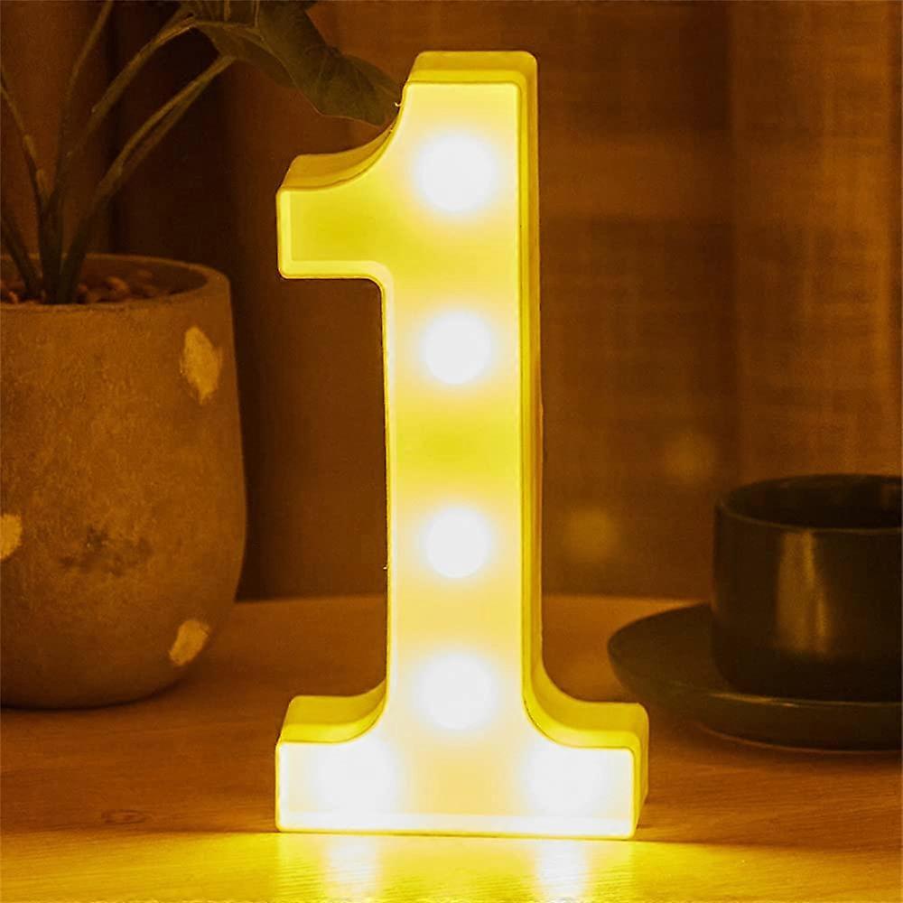 LED Alphabet And Numbers Light Sign Decorations BatteryPowered Letters And Numbers Four Hour Timer For Home Party