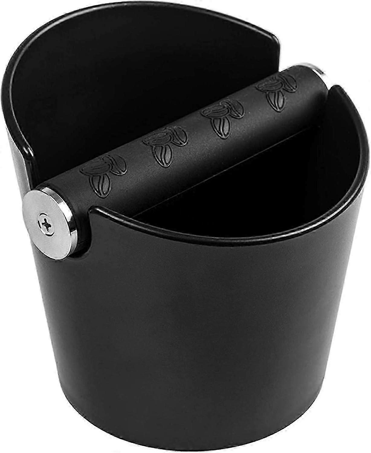 Coffee Knock Box - Espresso Coffee Bin For Grounds With Movable Rubber Knock Bar