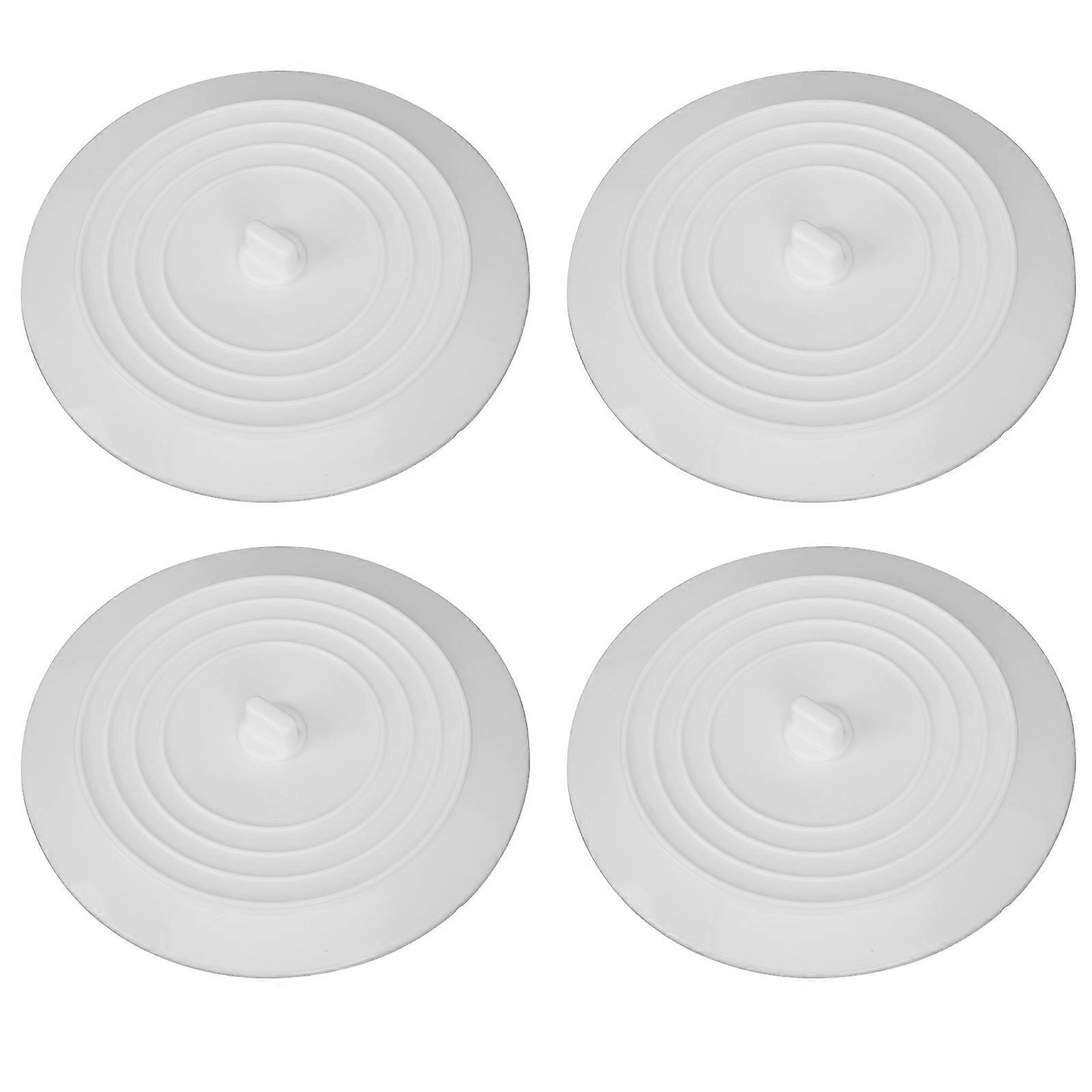 Household Sink Plug Water Stop Silicone Round Suction 4Pcs Large Covers