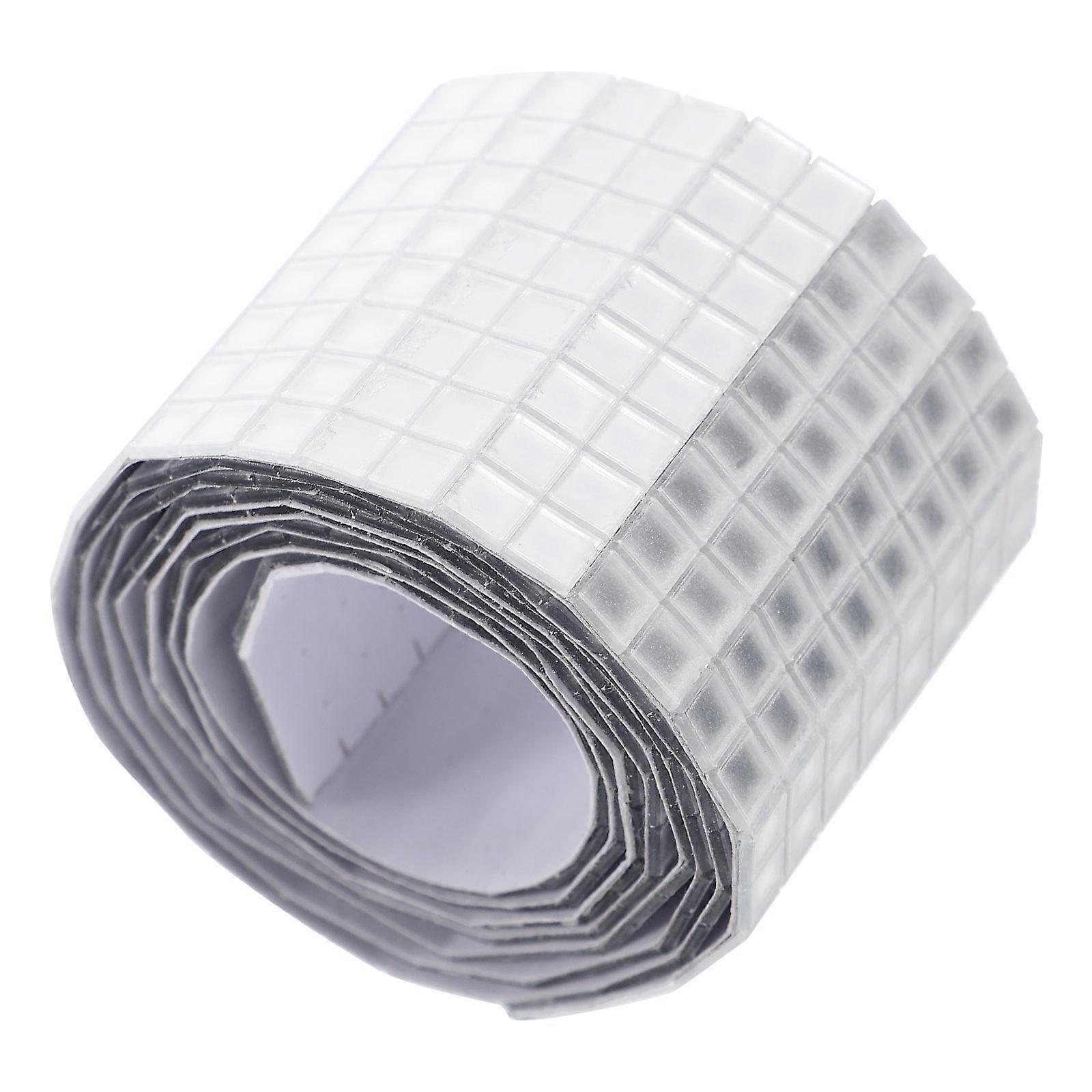 Decorative Tile Sticker Square Mirror Mosaic Wall Sticker Acrylic Diy Craft Homeowners Kitchen Bar Counter 1 Roll 0.5x0.5cm Silver