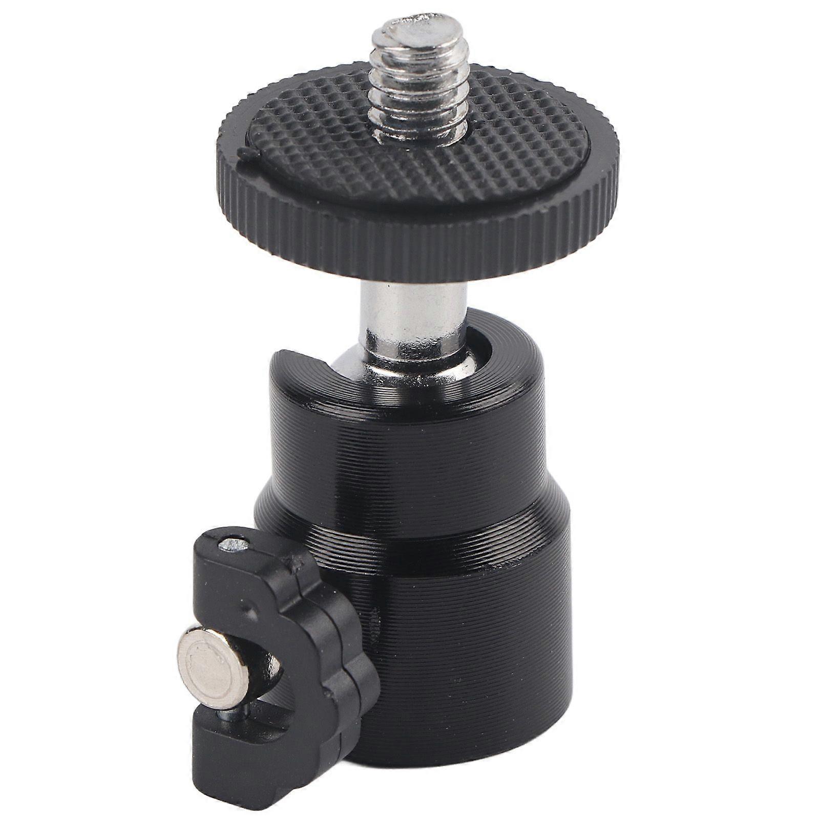 360Rotation Mini Ball Head Ballhead 1/4" Screw Mount Stand for DSLR Camera Camcorder(Black)