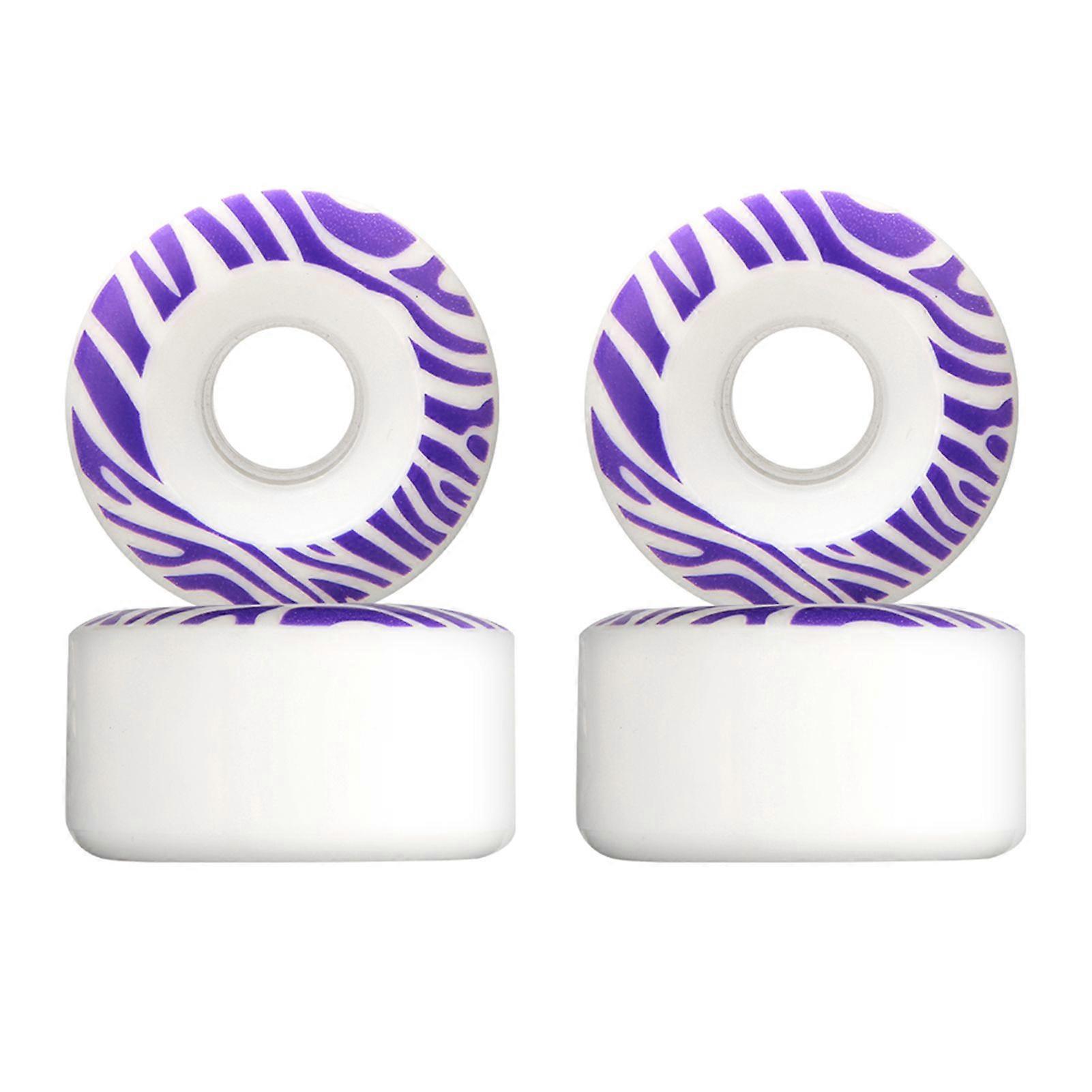 4Pcs 55x33mm PU Double Warped Skateboard Skate Skating Wheels Brush Street 85A MS2406
