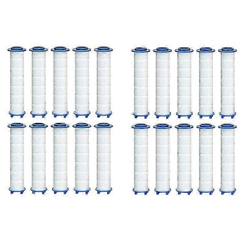 20Pcs Hard Water Shower Filter Replacement - High Output Chlorine Removal Shower Water Filter