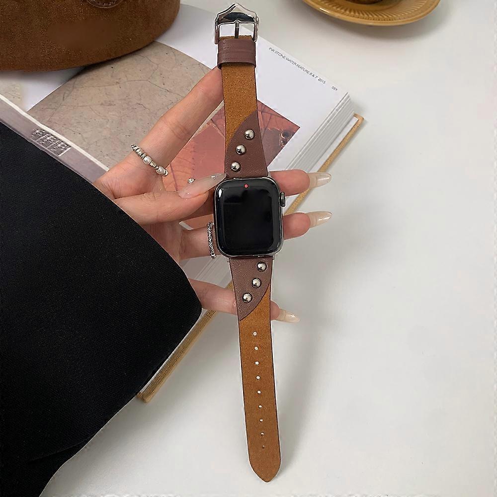 For Apple Watch Series 10 42mm/9 8 7 41mm/SE (2023) SE (2022) SE 6 5 4 40mm/3 2 1 38mm Plush Splicin
