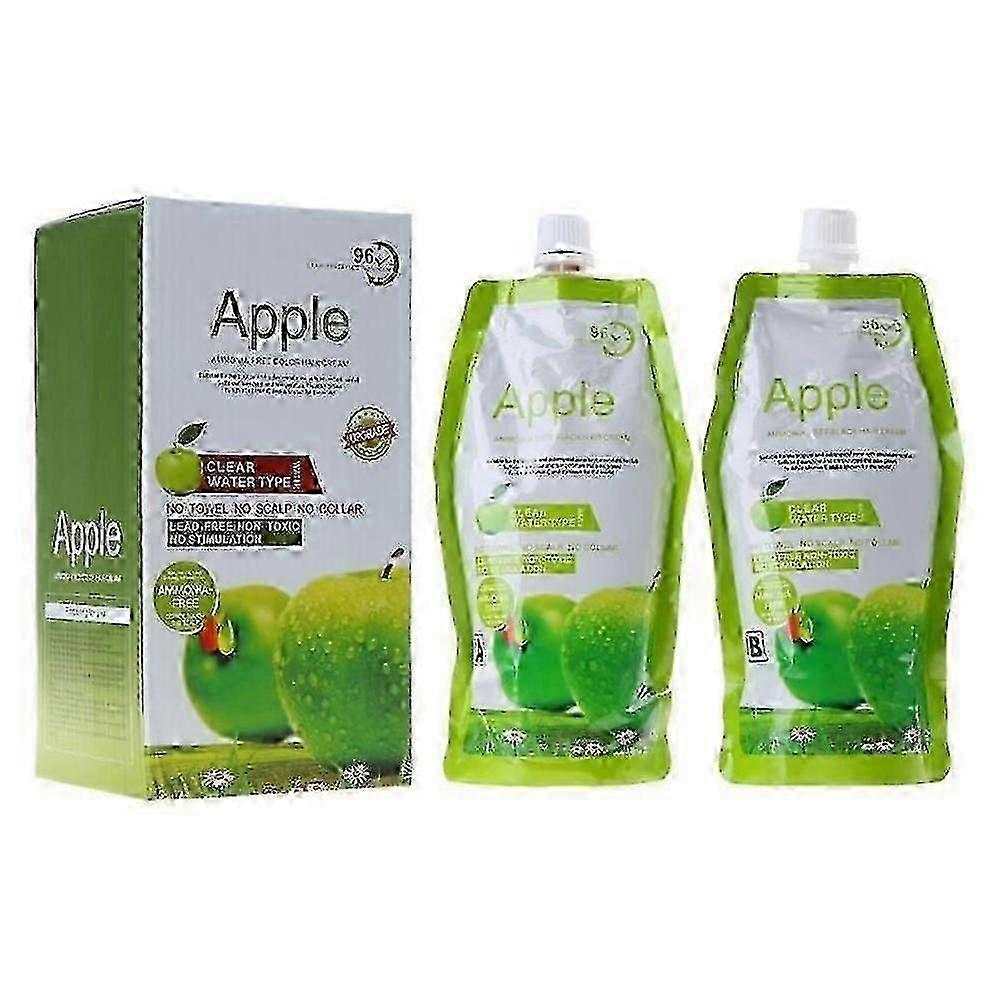 كريم تلوين الشعر الطبيعي صبغة سوداء تلوين التفاح للنساء الرجال