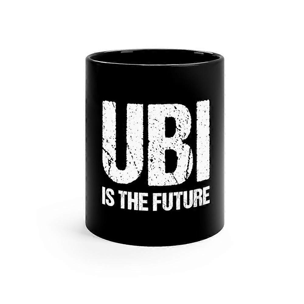 Ubi Is The Future 11oz Schwarzer Becher