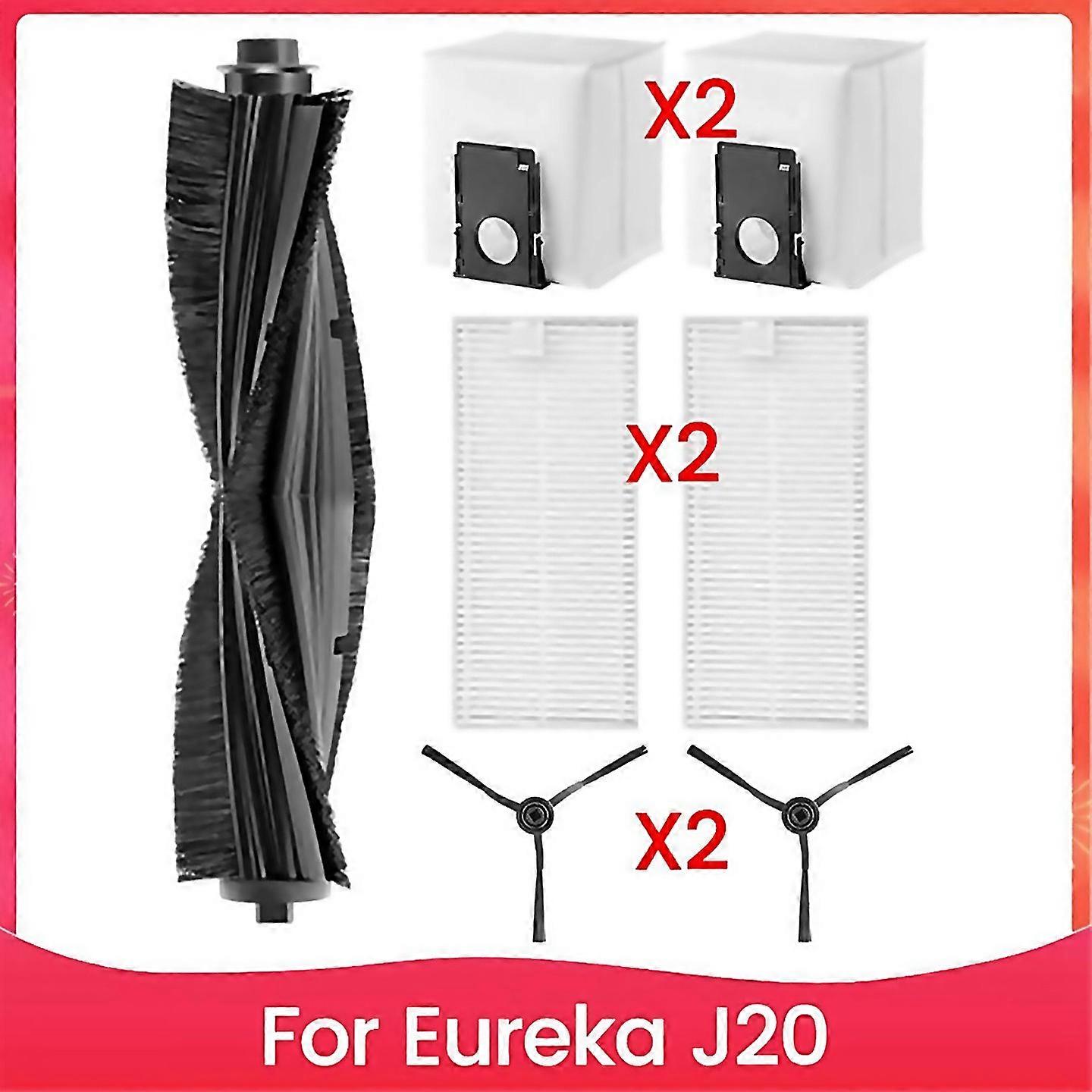 For Vacuum Parts For Eureka J20 Robot Vacuum Cleaner Parts Main Side Brush Hepa Filters