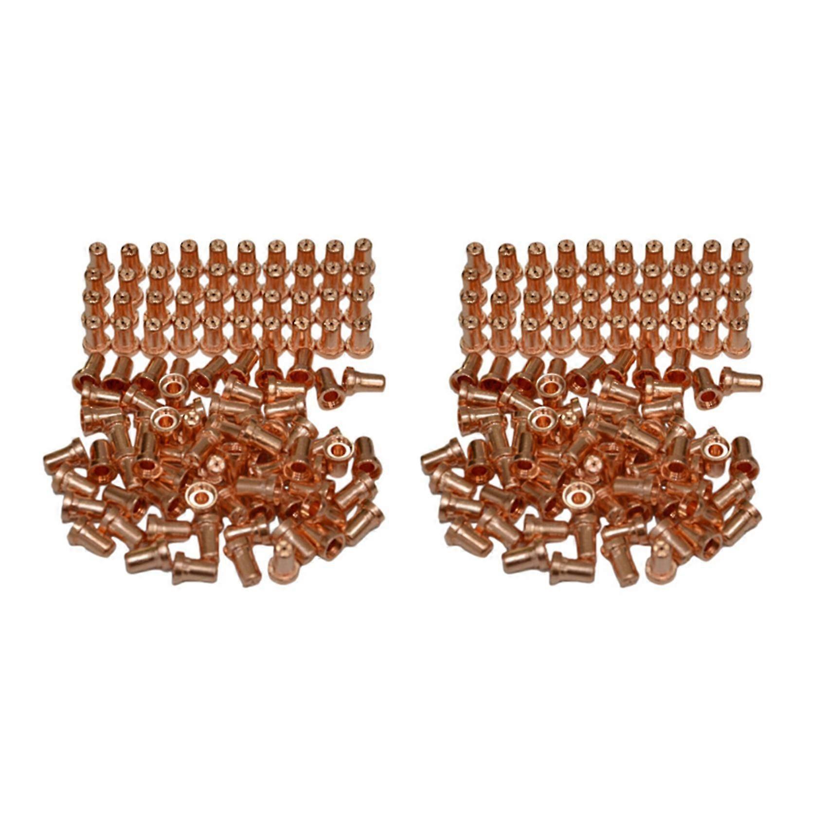 Extended Tips Plasma Nozzles Cutter Welding Supplies 100Pcs for 18866L Model