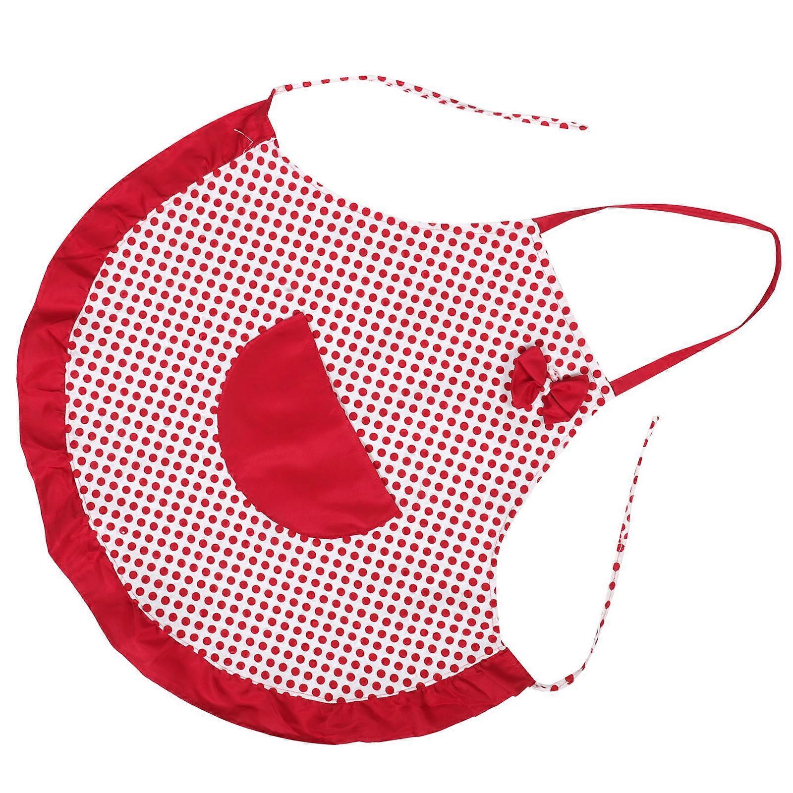 Women's Halter Neck Cooking Apron with Pocket Red