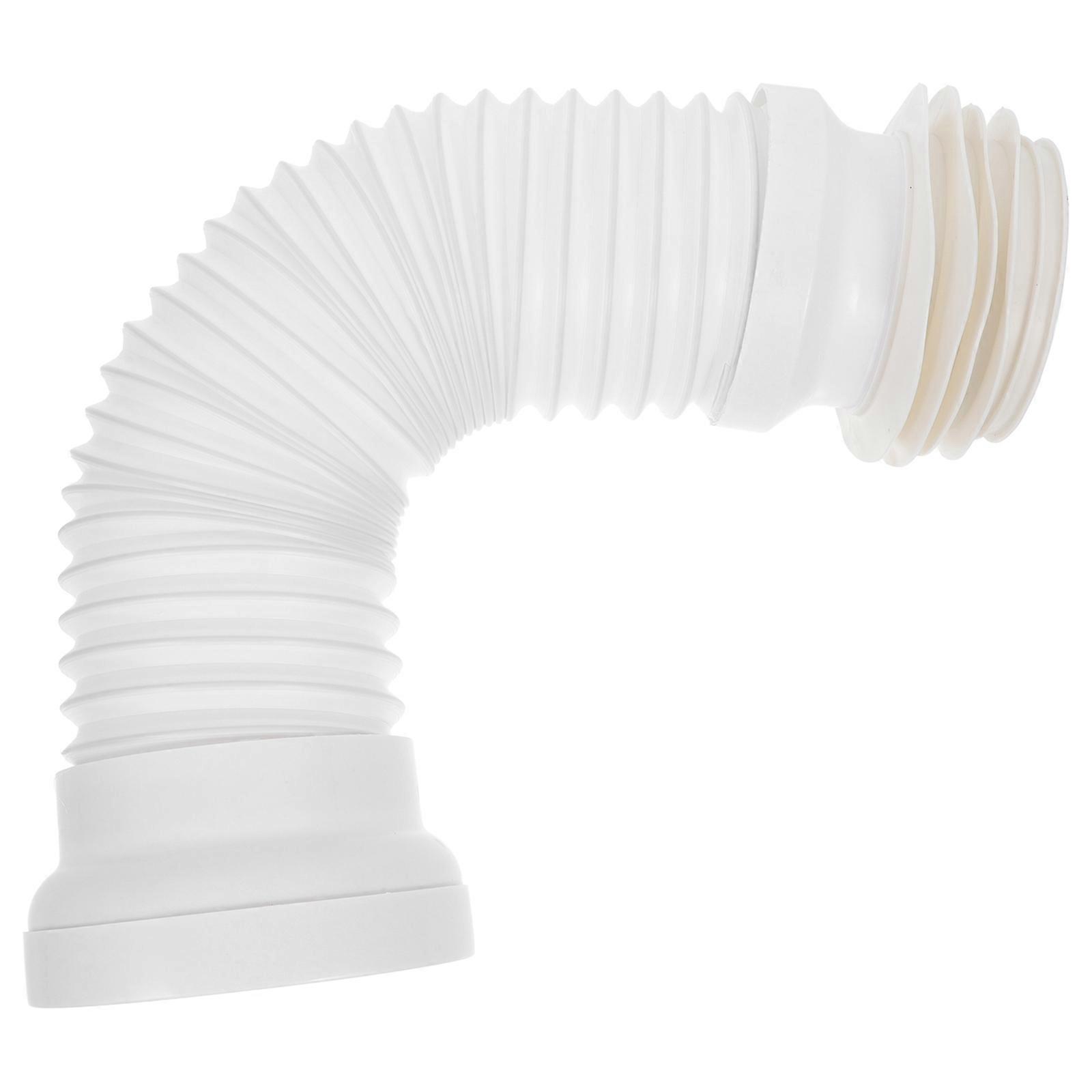 PVC Toilet Waste Pipe Extendable Connector for Toilet Relocation 3Pcs