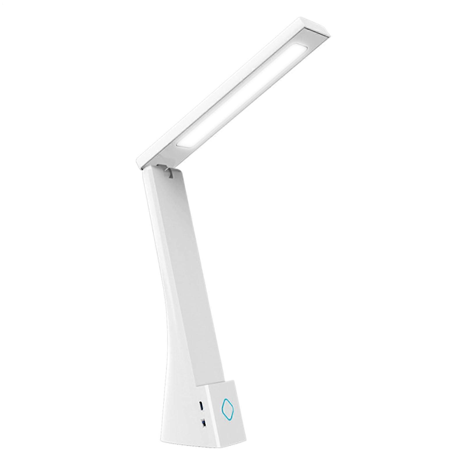 Study Lamp Shadowless Reading Lamp EyeProtecting LED Desk Lamp 3Level Dimmable Foldable Light with Touch Control White