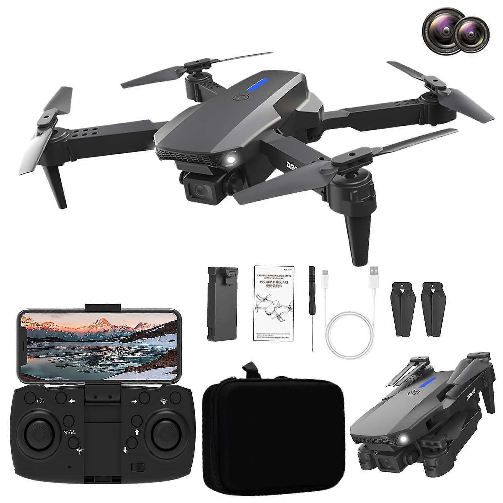 YOLOKE UAV Dual 1080P HD FPV Camera Aerial Drone with Remote Control