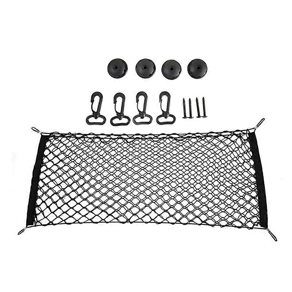 Car Trunk Rear Cargo Storage Bag Automobile Double Layer Luggage Net Holder