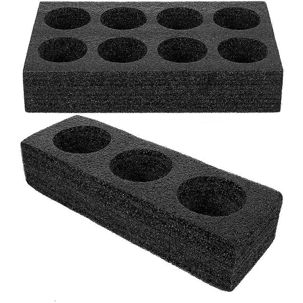 Drink Cup Tray Coffee Cup Carrier Tray for Takeout Use 4Pcs Black