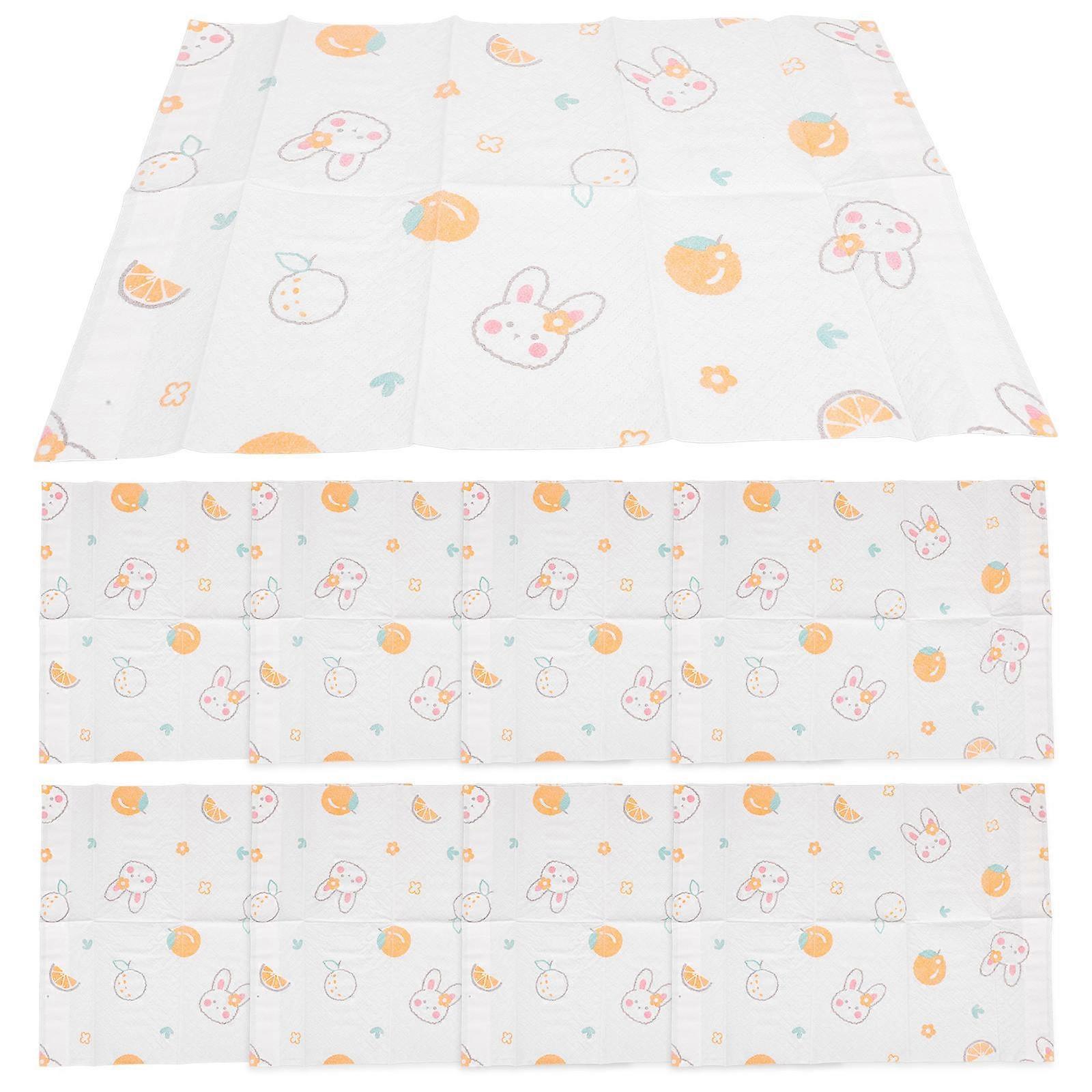 Disposable Toddler Placemats Paper Table Mats for Protection 20Pcs White