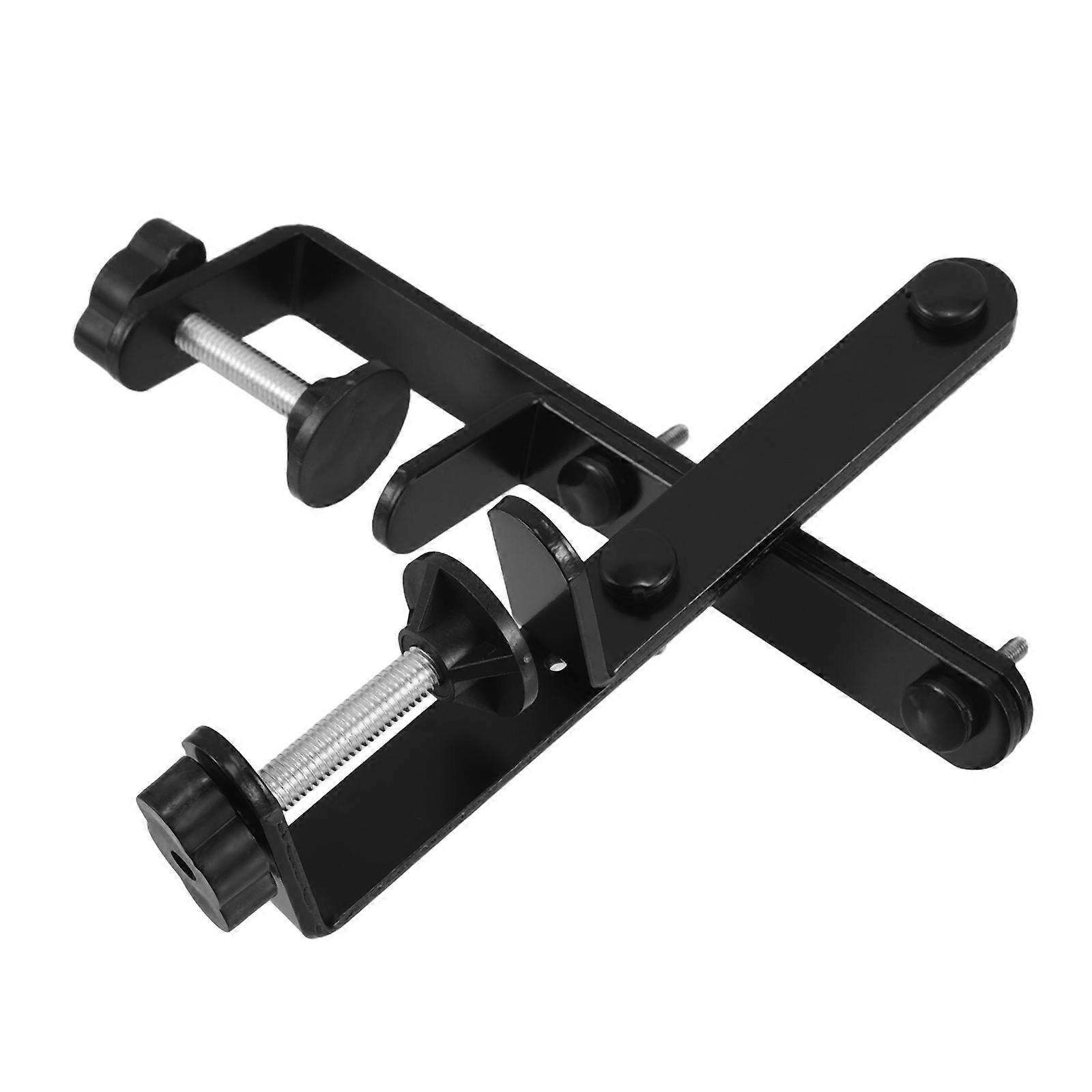 T-Shaped Tabletop Pegboard Holder for Desk Edge Fixing 2Pairs Metal Iron