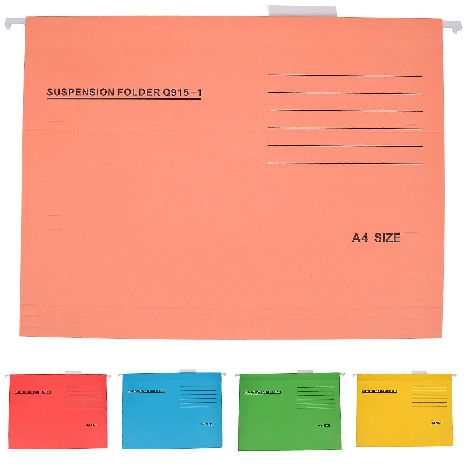 Hanging File Organizer 5Pcs Simple Design Perfect For Home Use Receipts Bills Folder With Rectangular Shape