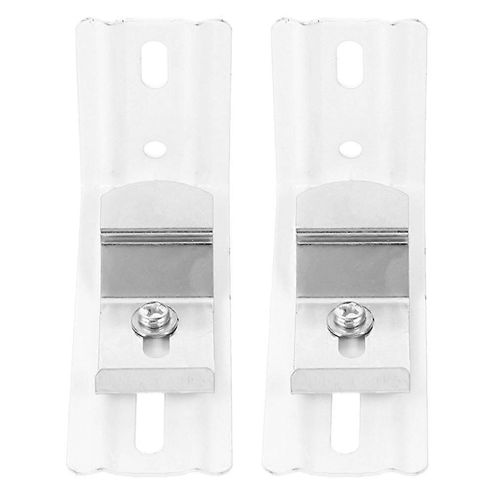 8Pcs Vertical Blind Headrail L Shape Brackets Metal For Window Curtain Installation In Various Settings