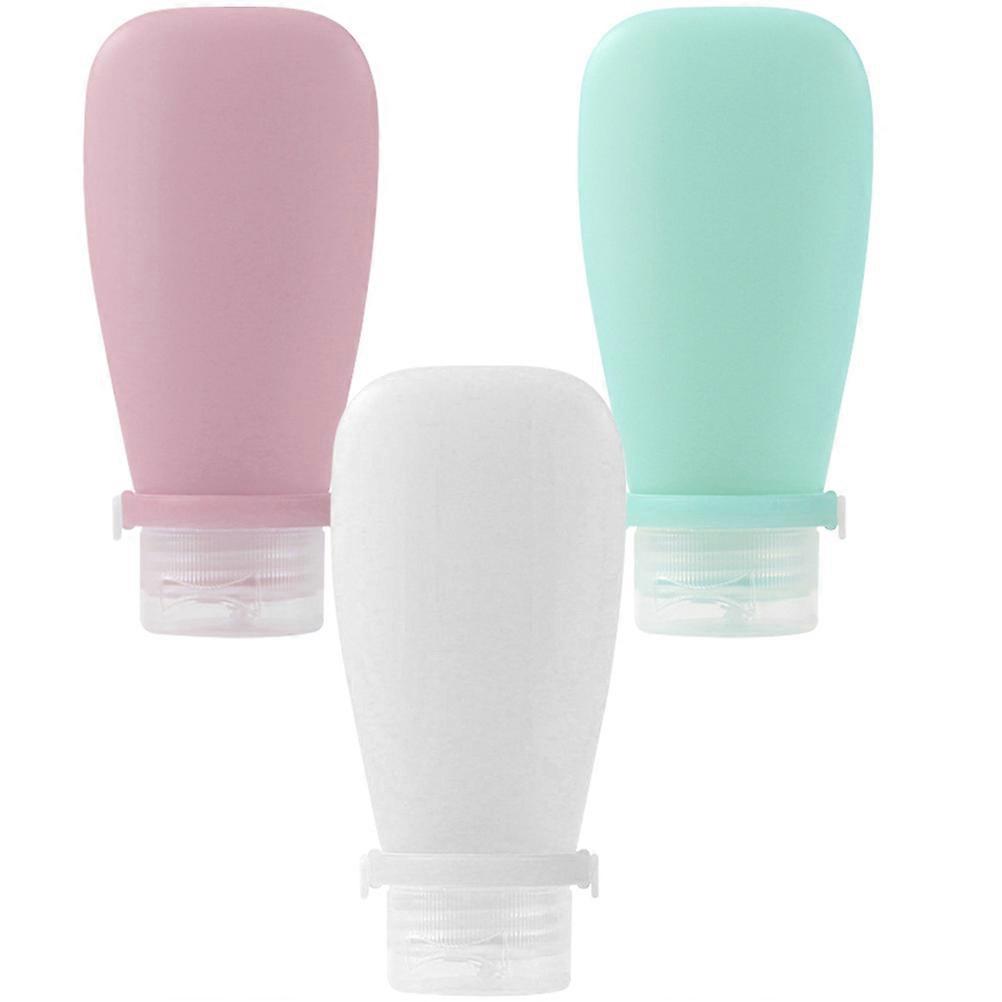 Travel Size Leak Proof Shampoo Bottles 9Pcs Assorted Color for Travelers Easy to Clean Silicone Containers