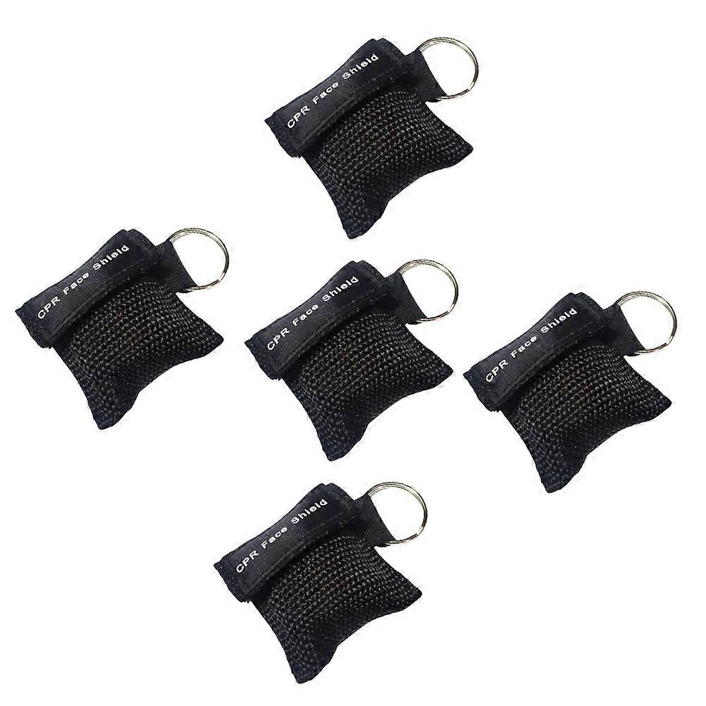 Face One-Way Valve Emergency Kits 10Pcs Portable Keychain Set